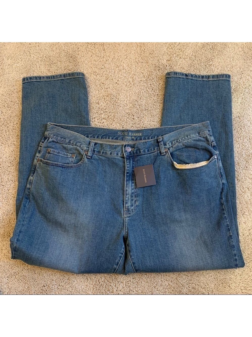 Scott Barber Mens Jeans Classic Fit